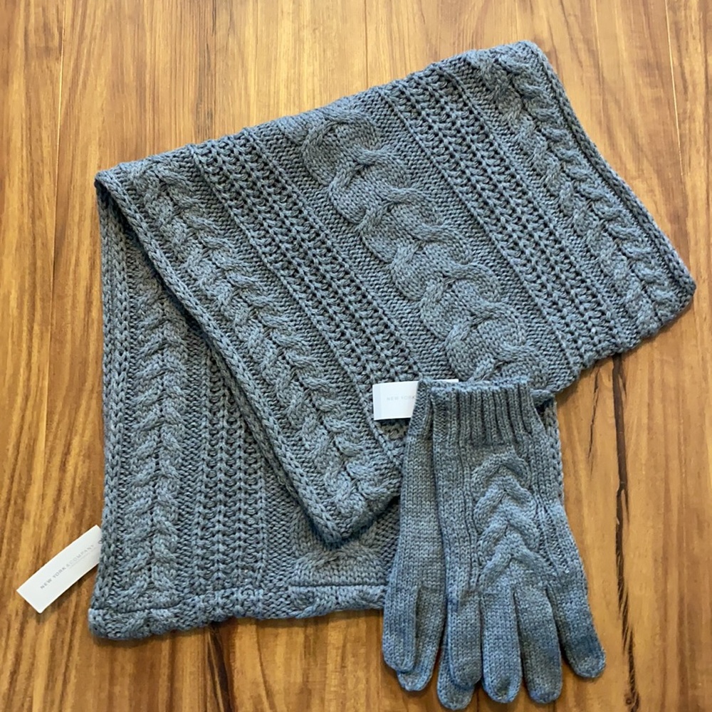 New York & Company Infinity Scarf and Gloves